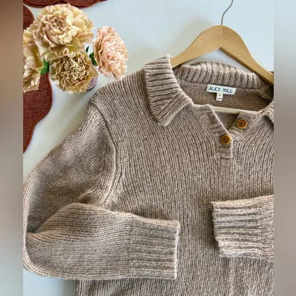 Alex Mill Frank Henley Sweater - Picture 6 of 6